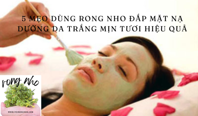 5 Mẹo Dùng Rong Nho Đắp Mặt Nạ Dưỡng Da Trắng Mịn Tươi Hiệu Quả